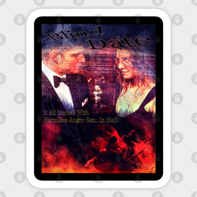 Dean And Bela's Date In Hell (The Motion Picture) Sticker by Erik Morningstar 